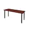 Regency Kee Training Tables, 66 W, 24 L, 29 H, Wood, Metal Top, Cherry MT6624CHBPBK - alternate 1